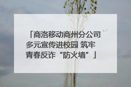 商洛移动商州分公司多元宣传进校园 筑牢青春反诈“防火墙”
