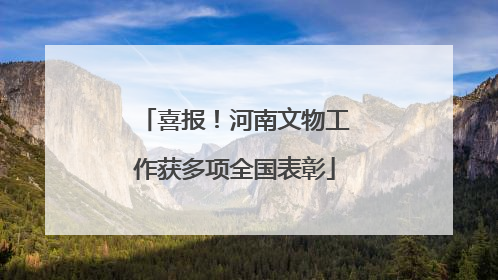 喜报！河南文物工作获多项全国表彰