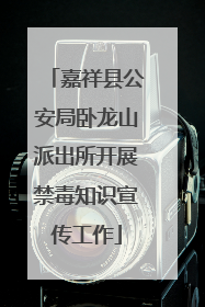 嘉祥县公安局卧龙山派出所开展禁毒知识宣传工作