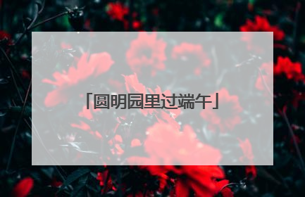圆明园里过端午