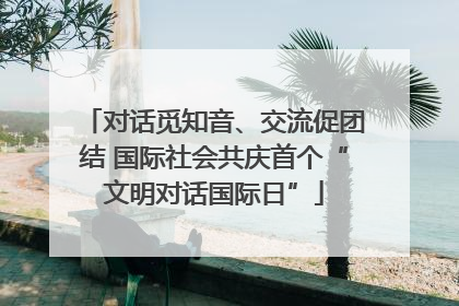 对话觅知音、交流促团结 国际社会共庆首个“文明对话国际日”