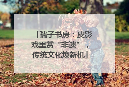 孺子书房：皮影戏里赏“非遗”，传统文化焕新机