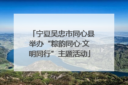宁夏吴忠市同心县举办“粽韵同心·文明同行”主题活动