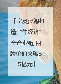宁夏泾源打造“牛经济”全产业链 品牌价值突破35亿元