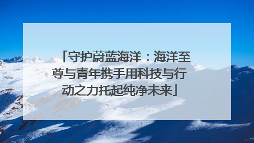 守护蔚蓝海洋：海洋至尊与青年携手用科技与行动之力托起纯净未来