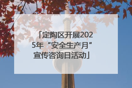 定陶区开展2025年“安全生产月”宣传咨询日活动