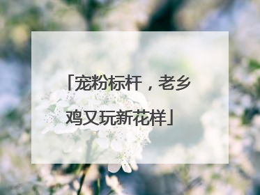 宠粉标杆，老乡鸡又玩新花样