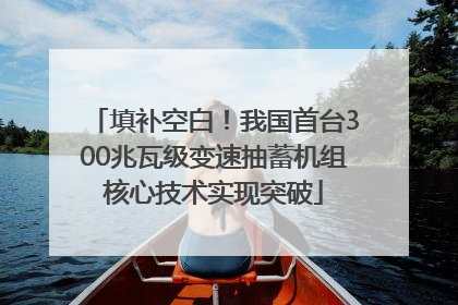 填补空白！我国首台300兆瓦级变速抽蓄机组核心技术实现突破