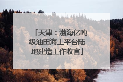 天津：渤海亿吨级油田海上平台陆地建造工作收官