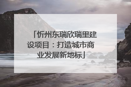 忻州东瑞欣瑞里建设项目：打造城市商业发展新地标