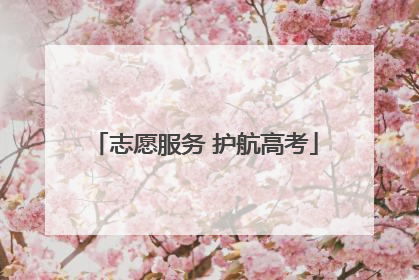志愿服务 护航高考