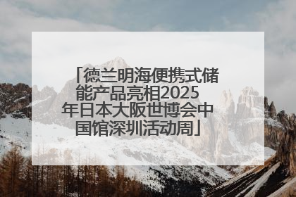德兰明海便携式储能产品亮相2025年日本大阪世博会中国馆深圳活动周