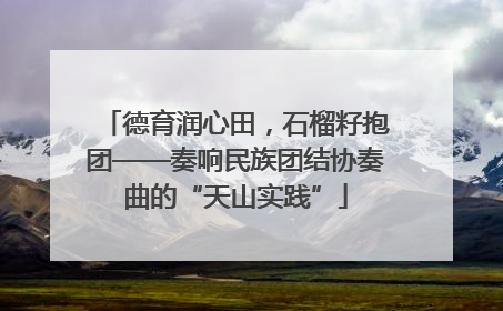 德育润心田，石榴籽抱团——奏响民族团结协奏曲的“天山实践”