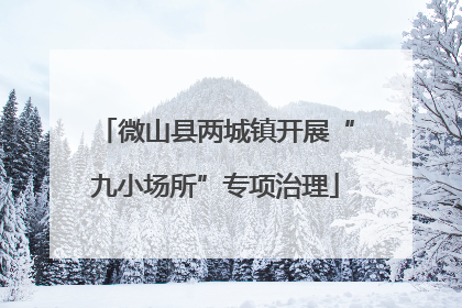 微山县两城镇开展“九小场所”专项治理