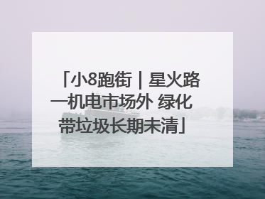 小8跑街｜星火路一机电市场外 绿化带垃圾长期未清