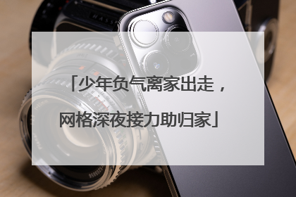 少年负气离家出走，网格深夜接力助归家