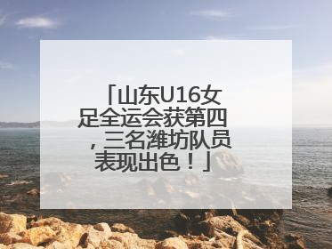 山东U16女足全运会获第四，三名潍坊队员表现出色！
