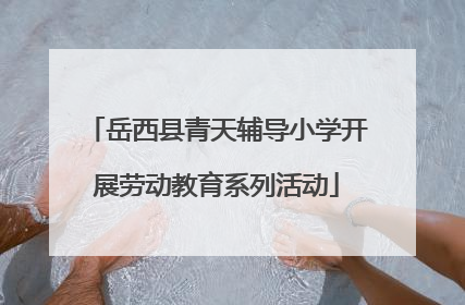 岳西县青天辅导小学开展劳动教育系列活动
