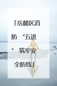 岳麓区消防 “五进” 筑牢安全防线