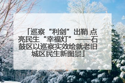 巡察“利剑”出鞘 点亮民生“幸福灯”——石鼓区以巡察实效绘就老旧城区民生新图景
