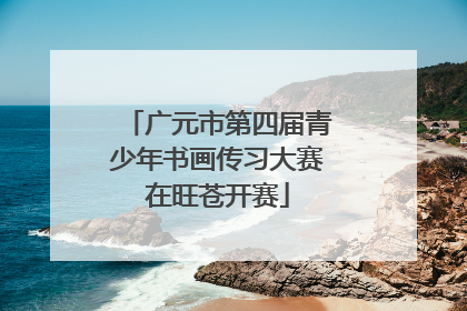 广元市第四届青少年书画传习大赛在旺苍开赛