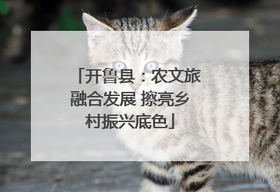 开鲁县：农文旅融合发展 擦亮乡村振兴底色