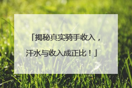 揭秘真实骑手收入，汗水与收入成正比！