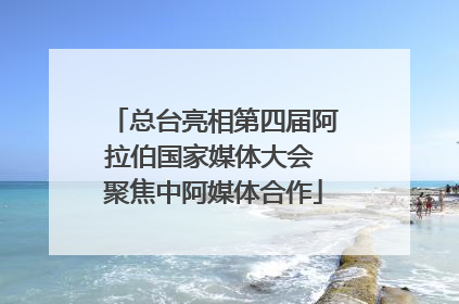 总台亮相第四届阿拉伯国家媒体大会 聚焦中阿媒体合作