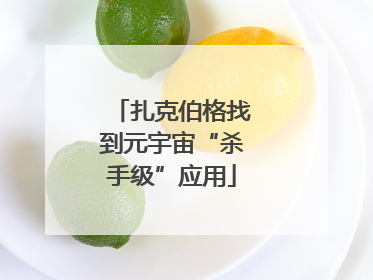 扎克伯格找到元宇宙“杀手级”应用