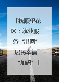 抚顺望花区：就业服务“出圈” 居民幸福“加码”