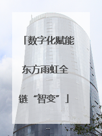 数字化赋能 东方雨虹全链“智变”