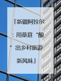 新疆阿拉尔：用桑葚“酿”出乡村旅游新风味