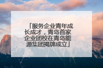服务企业青年成长成才，青岛首家企业团校在青岛能源集团揭牌成立