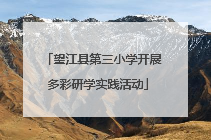 望江县第三小学开展多彩研学实践活动
