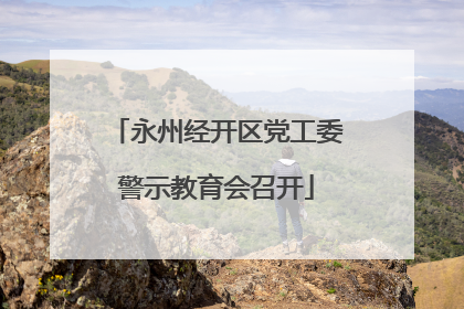 永州经开区党工委警示教育会召开