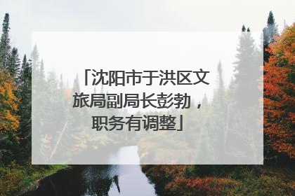沈阳市于洪区文旅局副局长彭勃，职务有调整