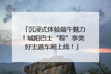 沉浸式体验端午魅力！城阳巴士“粽”享美好主题车厢上线！