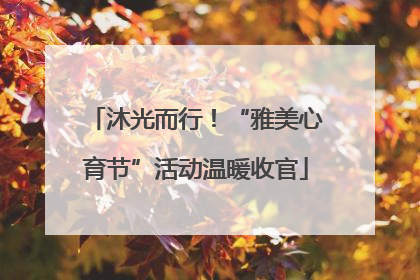 沐光而行！“雅美心育节”活动温暖收官