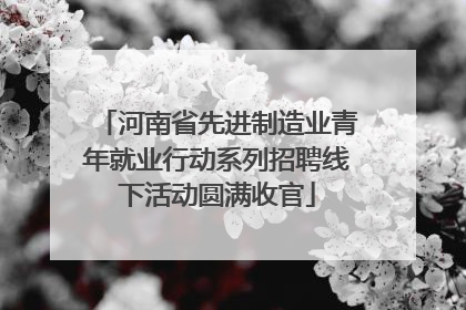 河南省先进制造业青年就业行动系列招聘线下活动圆满收官
