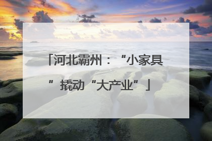 河北霸州：“小家具”撬动“大产业”
