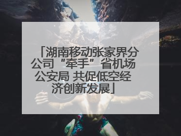湖南移动张家界分公司“牵手”省机场公安局 共促低空经济创新发展