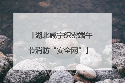 湖北咸宁织密端午节消防“安全网”