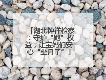 湖北钟祥检察：守护“她”权益，让宝妈们安心“坐月子”