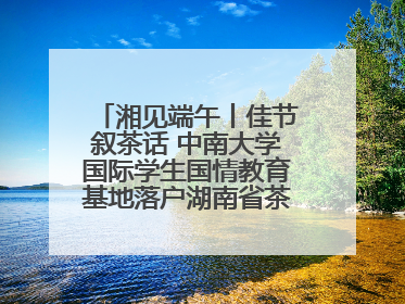 湘见端午丨佳节叙茶话 中南大学国际学生国情教育基地落户湖南省茶叶博物馆