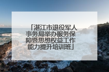湛江市退役军人事务局举办服务保障暨思想权益工作能力提升培训班