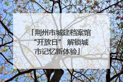 荆州市城建档案馆“开放日” 解锁城市记忆新体验