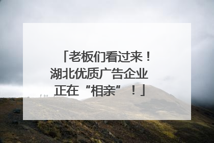 老板们看过来！湖北优质广告企业正在“相亲”！