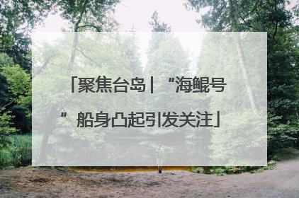 聚焦台岛│“海鲲号”船身凸起引发关注
