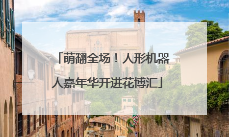 萌翻全场！人形机器人嘉年华开进花博汇