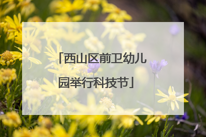 西山区前卫幼儿园举行科技节
